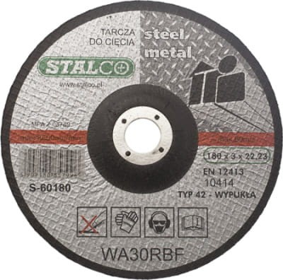 Tarcza do cięcia metalu wypukła STALCO 125mm