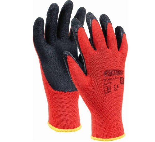 Rękawice poliestrowe S-LATEX R ECO 10 S-47284