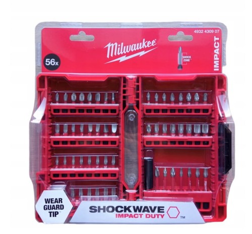Zestaw bitów udarowych Milwaukee 56 szt