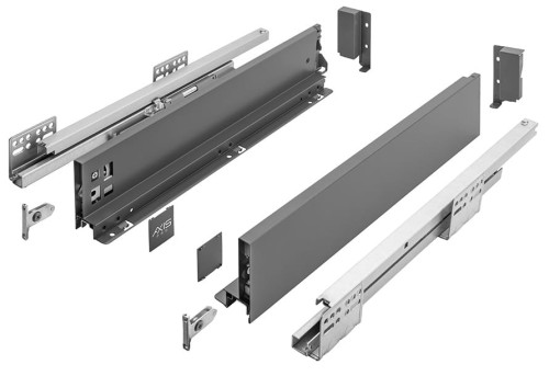 Szuflada Axis Pro 400 NISKA ANTRACYT H84