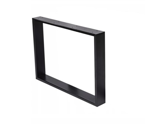 Noga metalowa prostokątna 750x800 CZARNA