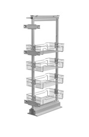 Kosz cargo MIDI W-5000A 4 PÓŁKI 300MM SREBRNY
