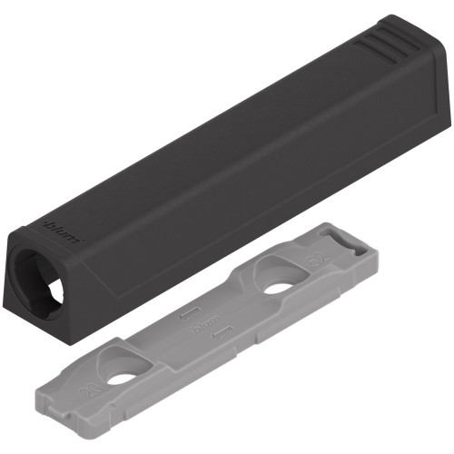 Adapter prosty do TIP-ON BLUM wersja długa czarny