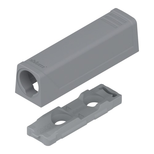 Adapter prosty do TIP-ON BLUM wersja krótka szary 