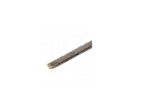 Szczotka odbojowa do szafy bez kleju 4,8x4mm SZARA 1m