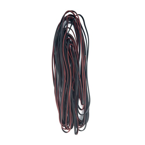 Kabel przewód dwużyłowy do LED CZARNY 2x0,22 1M