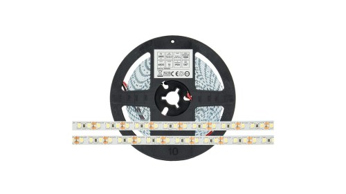 TAŚMA PASEK 600 LED zwykły BIAŁA CIEPŁA krążek 5m - 1m