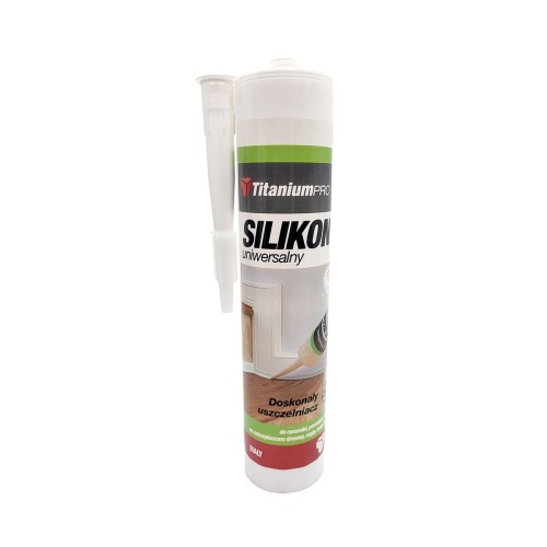 Silikon uniwersalny Titanium BIAŁY 300ml