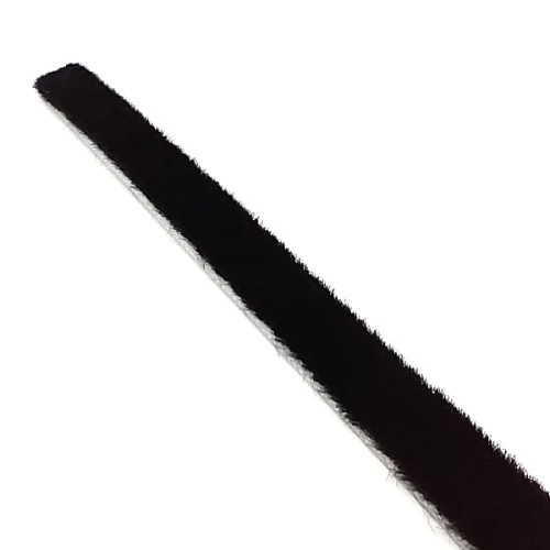 Szczotka odbojowa do szafy bez kleju 14x6mm SZEROKA CZARNA 1m