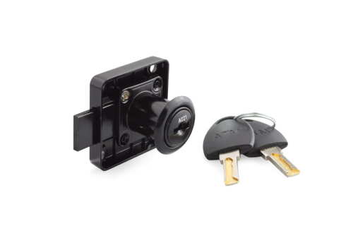 Zamek meblowy ZB-300 System jednego klucza CZARNY