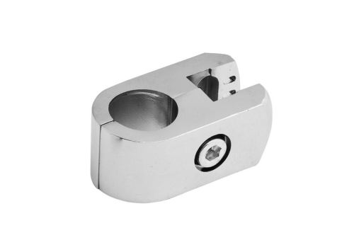 Złącze pojedyncze płaskie na drążek Ø25 TR550-A- CHROM