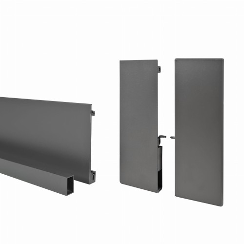 Zestaw AXIS PRO panel wewnętrzny, reling poprzeczny i mocowanie frontu H116 ANTRACYT