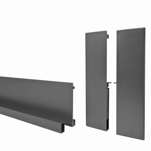 Zestaw AXIS PRO panel wewnętrzny, reling poprzeczny i mocowanie frontu H199 ANTRACYT