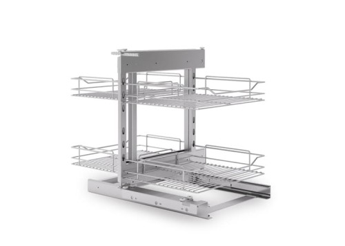 Kosz narożny MAGIC KOMFORT 1000 mm UNIWERSALNY P/L SREBRNY