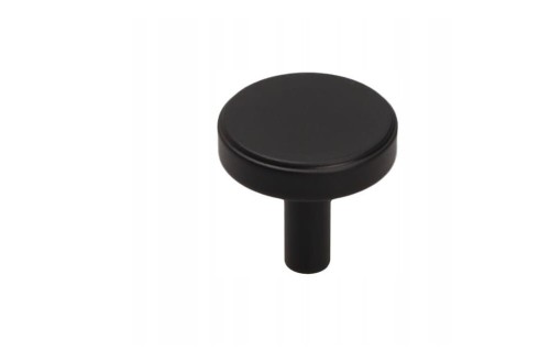 Gałka meblowa okrągła GU18 L36 CZARNY MAT