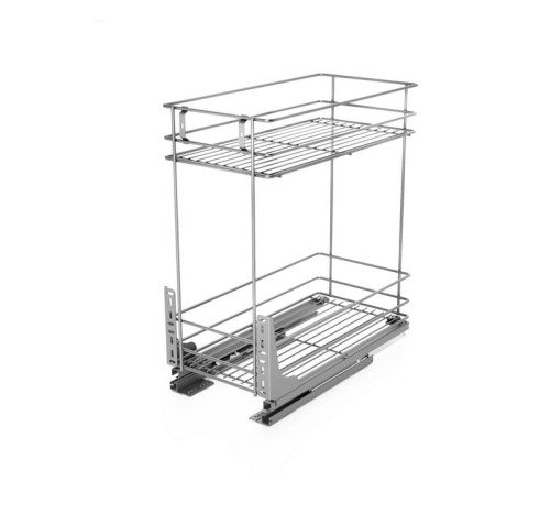 Kosz cargo mini dwupoziomowy W-2331 PRO TANDEM 300 SREBRNY