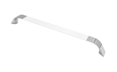 Uchwyt meblowy UA85-256 mm Biały Połysk + Chrom