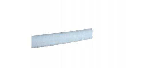 Szczotka odbojowa do szafy bez kleju 14x6mm SZEROKA BIAŁA 1m