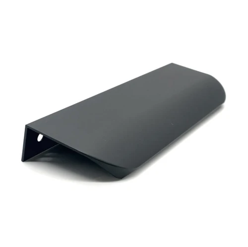Uchwyt meblowy krawędziowy UA02-128 mm Czarny Mat