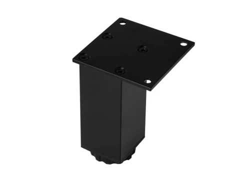 Nóżka meblowa z regulacją AC-253 H-100 mm CZARNY MAT