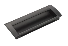 Uchwyt meblowy wpuszczany UM-010 96 mm Czarny Mat