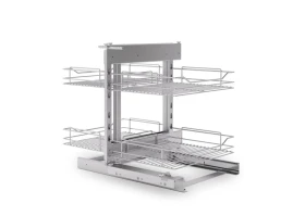 Kosz narożny MAGIC KOMFORT 1000 mm UNIWERSALNY P/L SREBRNY