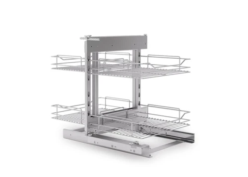 Kosz narożny MAGIC KOMFORT 1000 mm UNIWERSALNY P/L SREBRNY
