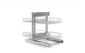 Kosz narożny MAGIC KOMFORT 1200 mm UNIWERSALNY P/L SREBRNY
