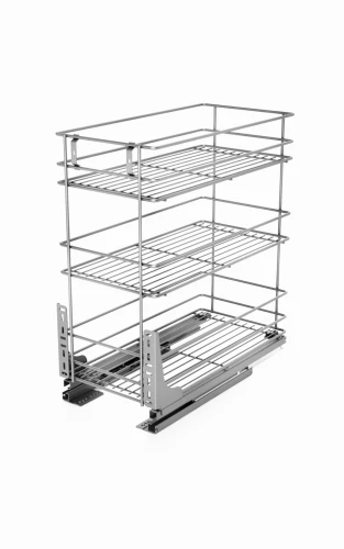Kosz cargo mini trzypoziomowy W-2332M PRO TANDEM 400 SREBRNY