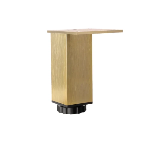 Nóżka meblowa z regulacją AC-253 H-100 mm ZŁOTY SZCZOTKOWANY