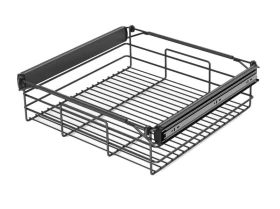 Kosz na bieliznę+ prowadnica W-3322-400 ANTRACYT